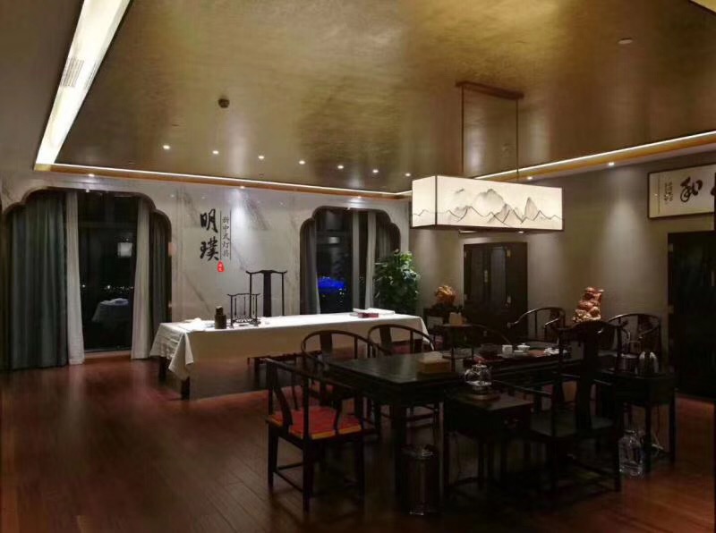 长方形新中式餐厅吊灯
